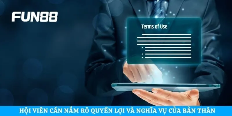 Hội viên cần nắm rõ quyền lợi và nghĩa vụ của bản thân khi đánh cược